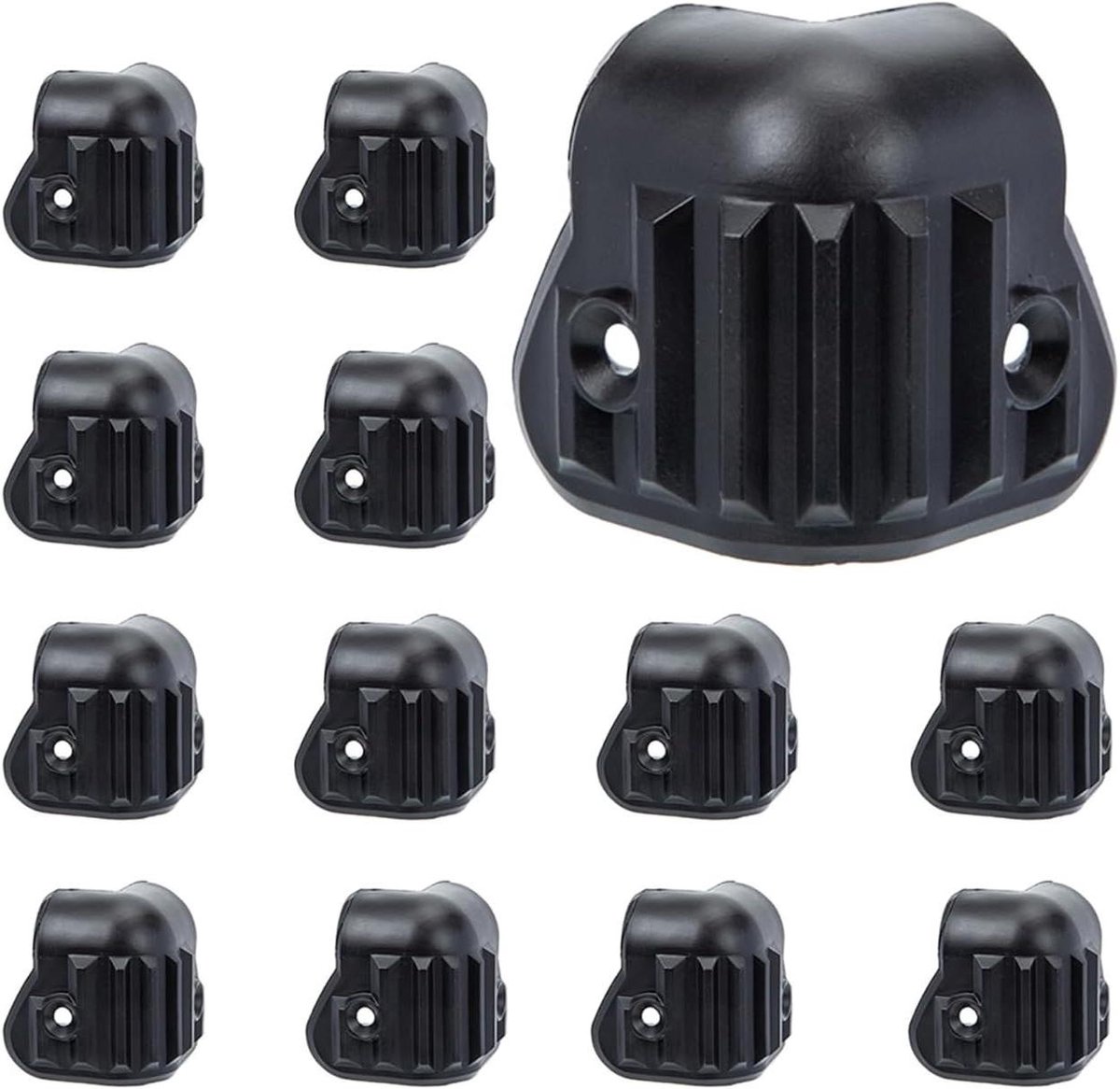 Luidspreker Hoekbeschermers - Speaker Corners - Bescherming Geluidsboxen - Slagvast Kunststof Materiaal - 4 cm - Zwart