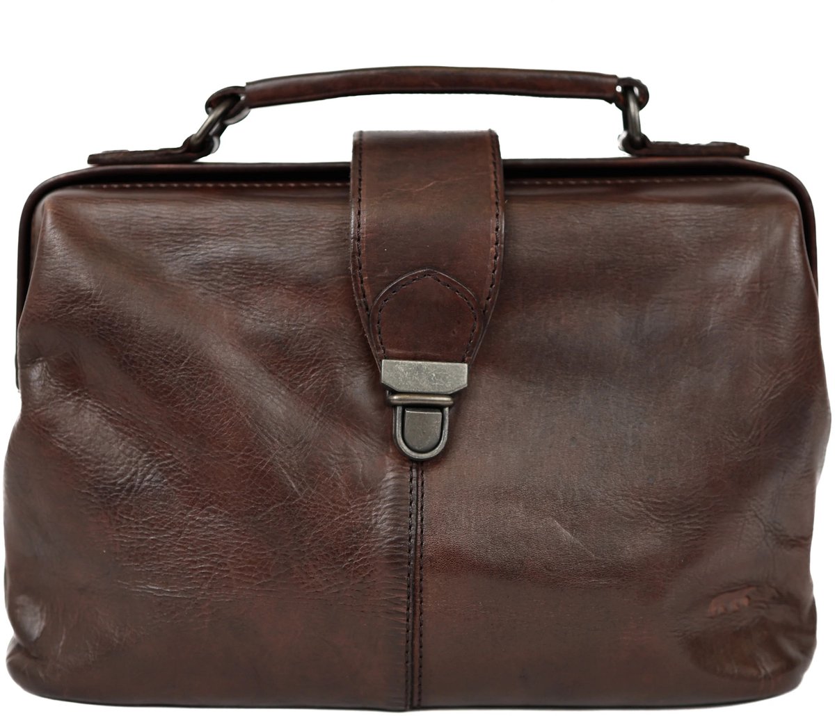 Bear Design Julia Crossbodytas Medium Dames - Leer - Bruin