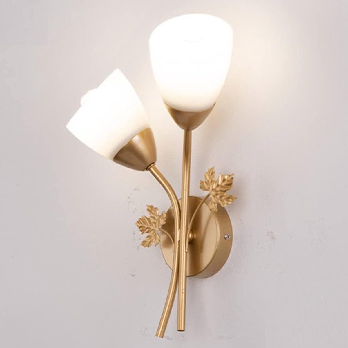 Wandlamp Dubbele Kop - Moderne Lamp Metaal - Decoratieve Verlichting Huis - Elegant Art Deco Design