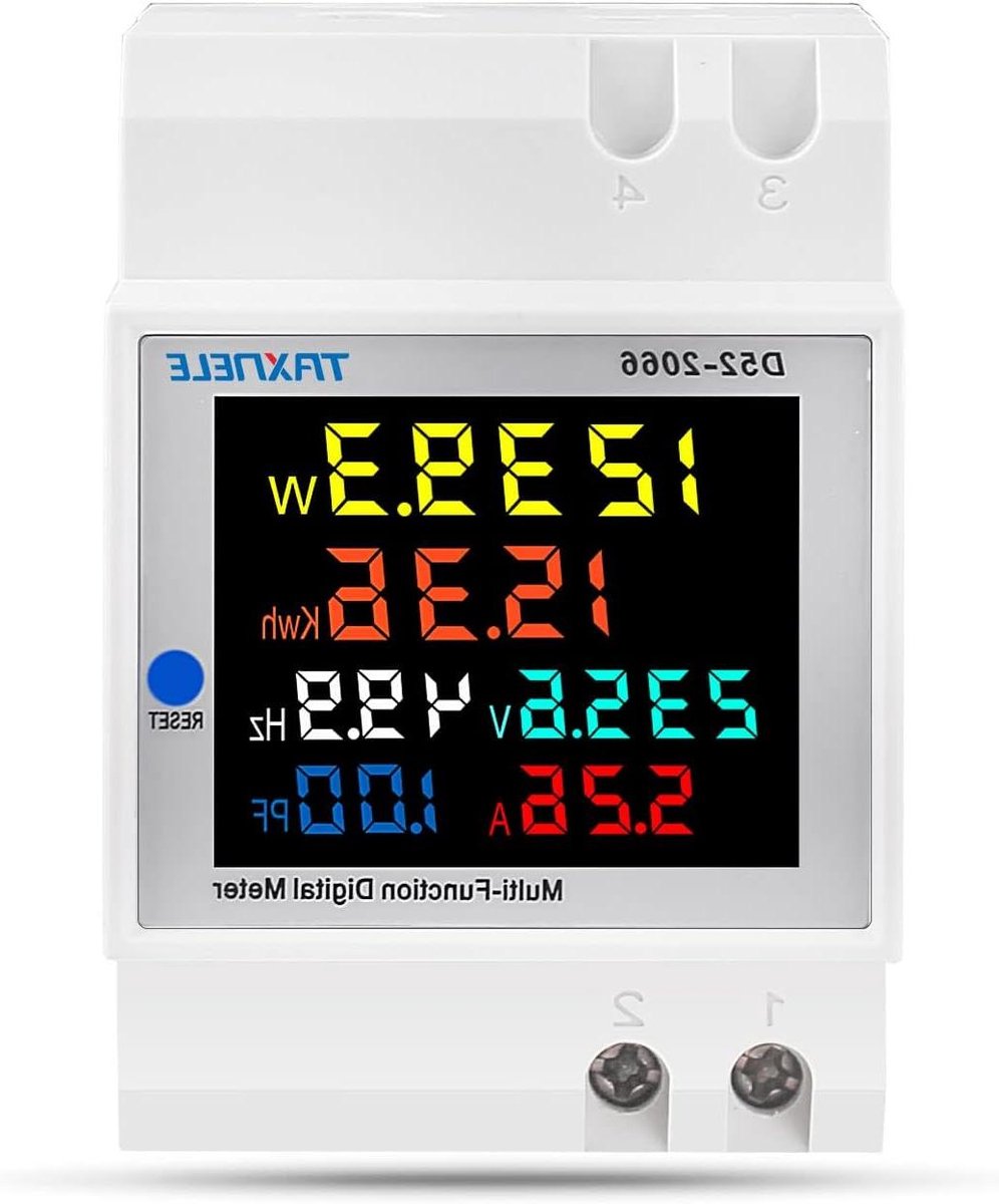 Energiemeter Tester - Stroom Monitor - Stroomverbruik Meten - Kleurrijk LCD HD-display - 100A - Niet gespecificeerd