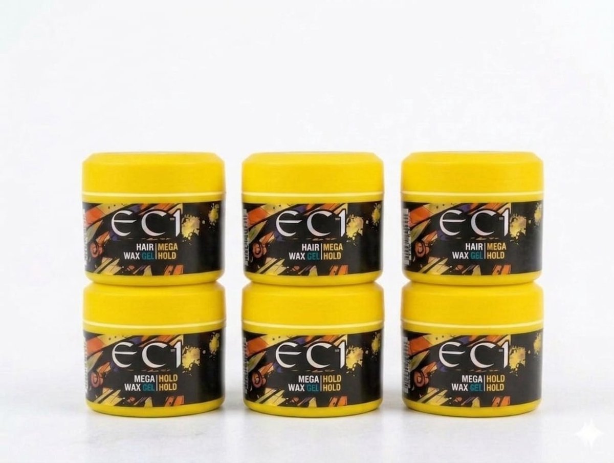EC1 Haarwax Mannen - Extreme Strong Hold Styling Wax - Set van 6