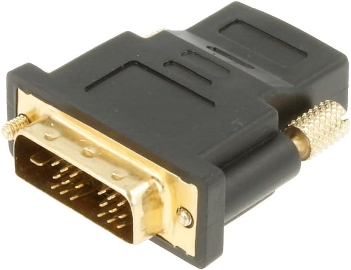 DVI naar HDMI Adapter - DVI-D Converter - Beeld Signaal Overzetten - Gouden Pinnen