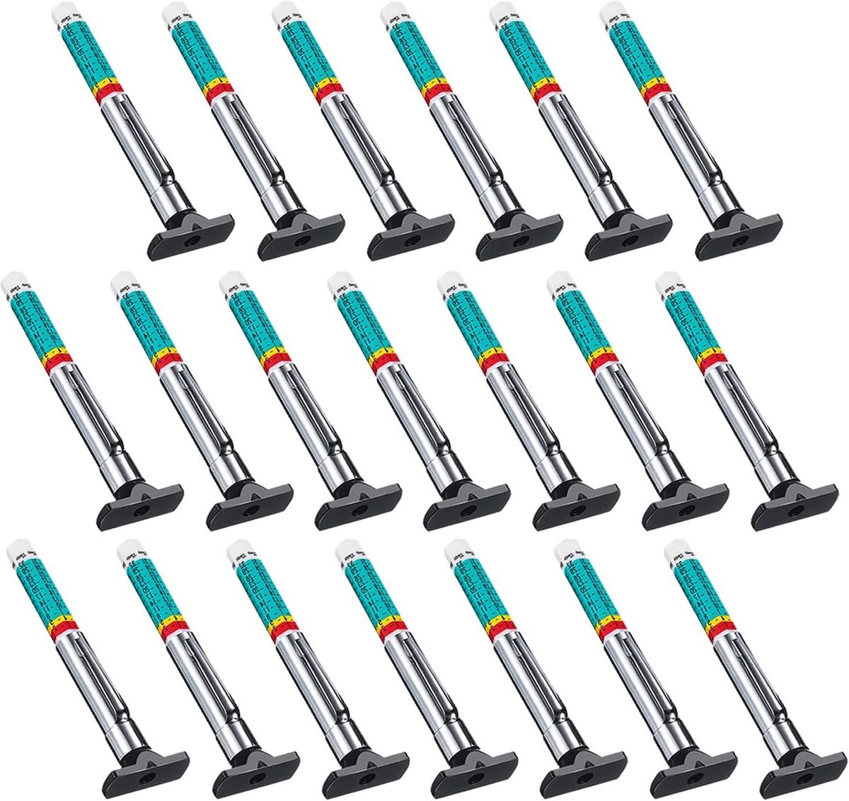 Bandendieptemeters - Profielmeters Banden - Veiligheid Banden Controleren - Intelligente Kleurcodering - 20 stuks - Multicolor