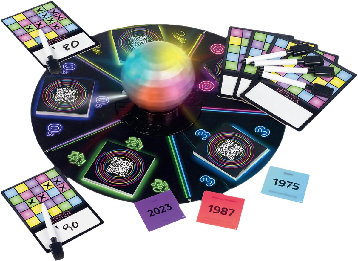 Hitster Bingo party MUSIC GAME, interactief gezelschapsspel, Partyspel, Actiespel, PLAYGAME — cadeau in Partyspellen - foto 4