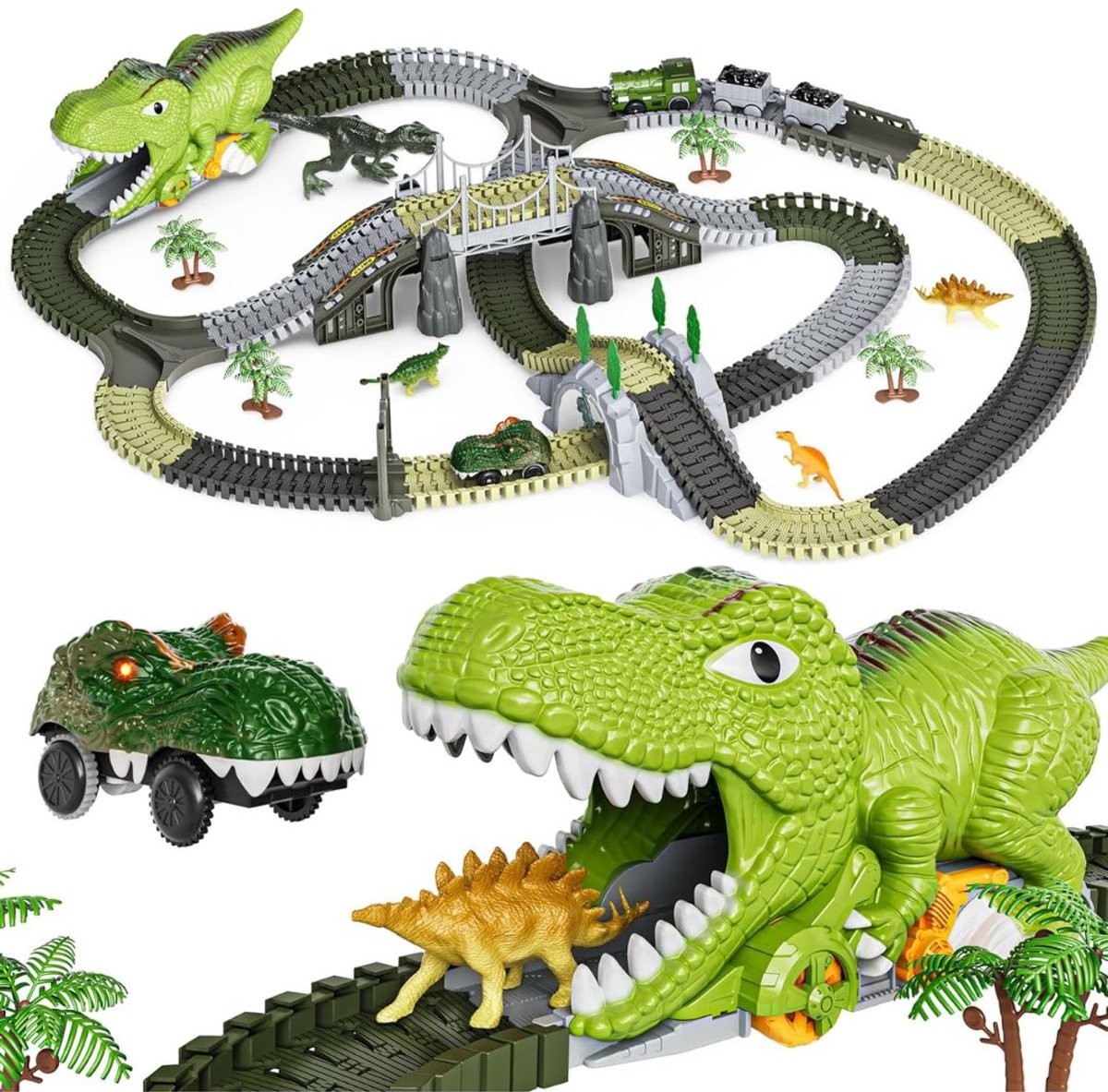 REN® Racebaan Elektrisch - racebaan - Meerkleurig - 36cm x 26cm x 12cm