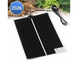 Warmtemat 42 x 28 cm - 20 watt- Met Regelaar - Dimmer - Voor Kuikens - Reptielen - Amfibieën - Vogels - Planten