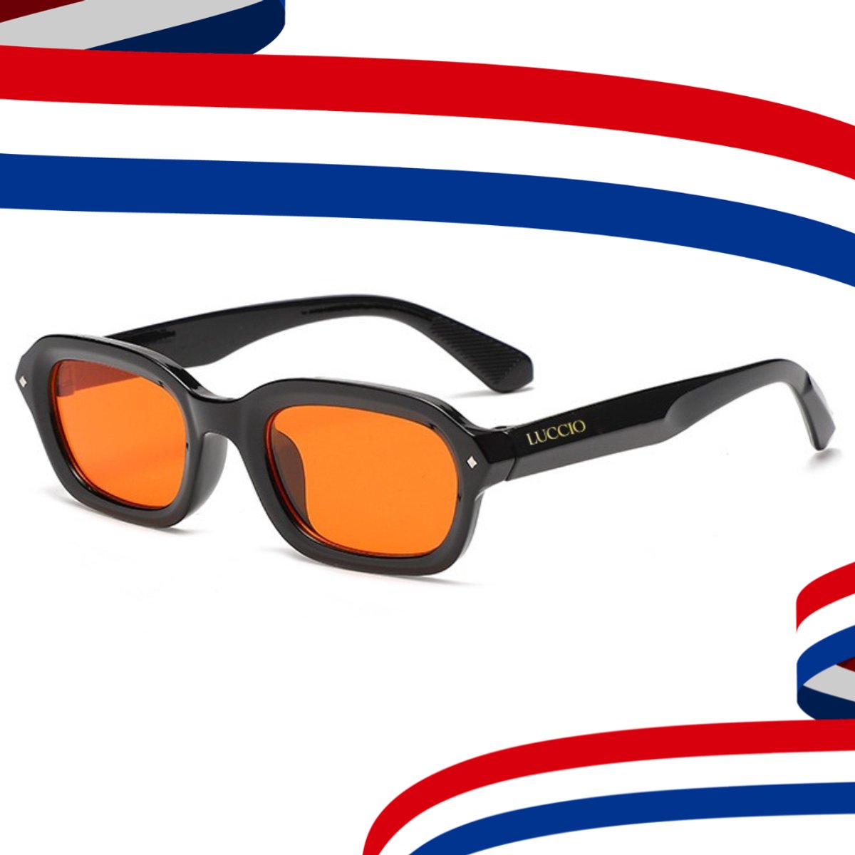 LUCCIO - WK 2026 - Koningsdag bril - Oranje bril - Festival bril - Oranje accessoires - Unisex - Koningsdag kleding