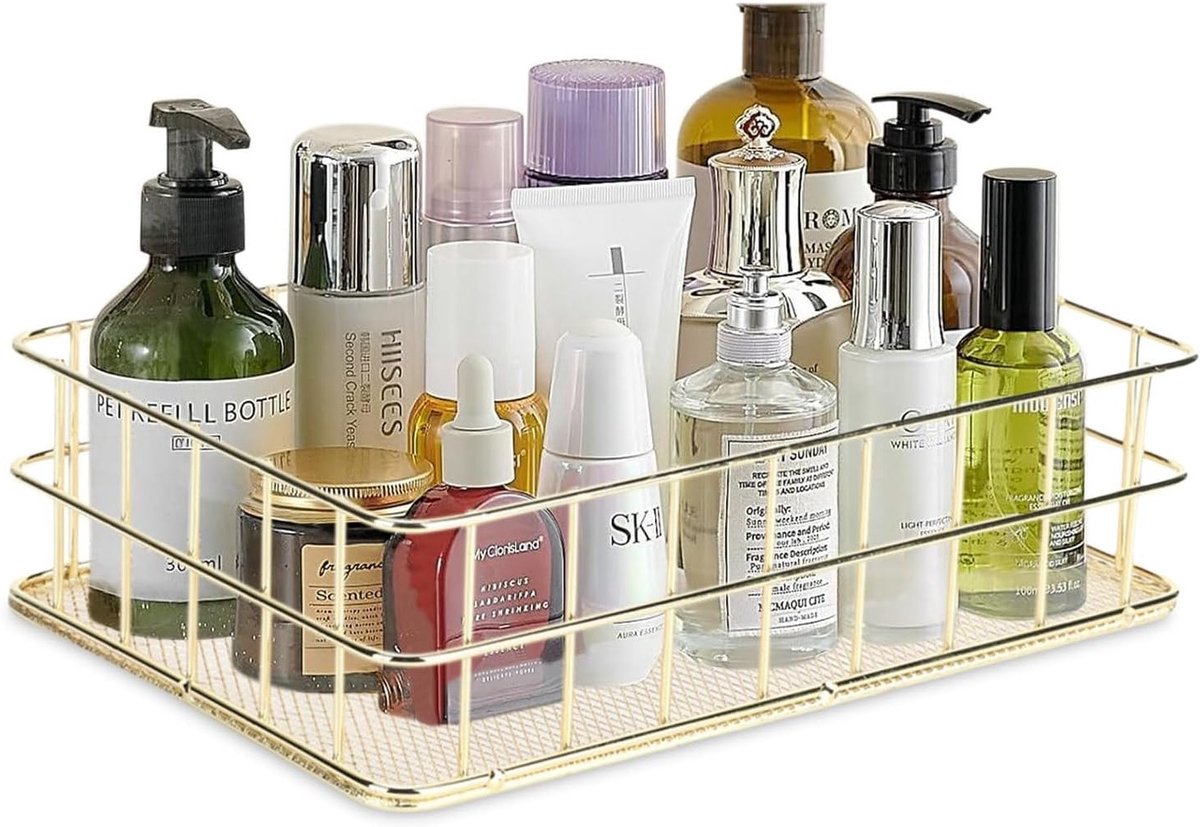 Desktop metalen opbergmand voor kleding, fruit en snacks - Organisator voor bureau en make-up accessoires
