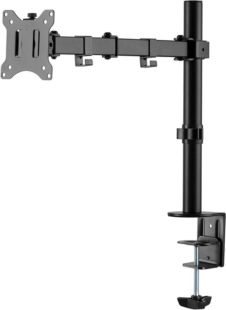 Monitor Arm - Scherm Arm - Ergonomisch Werken - Volledig Verstelbaar - Tot 32 inch - Zwart