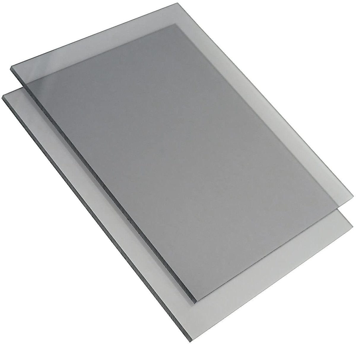 Polycarbonaat Plaat - Kunststof Plaat - Bouw en Klussen - Dubbelzijdige UV-bescherming - 100 x 75cm - Grijs