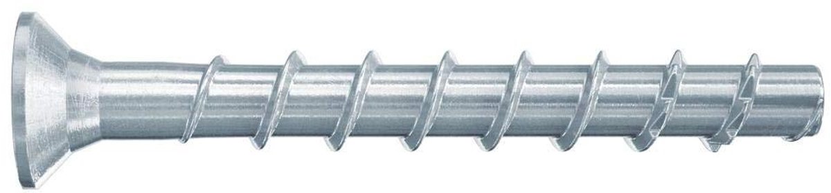 Betonschroeven - Betonankers Schroeven - Bevestigen van profielen - Variabele inschroefdiepte - 100 stuks - Galvanisch verzinkt