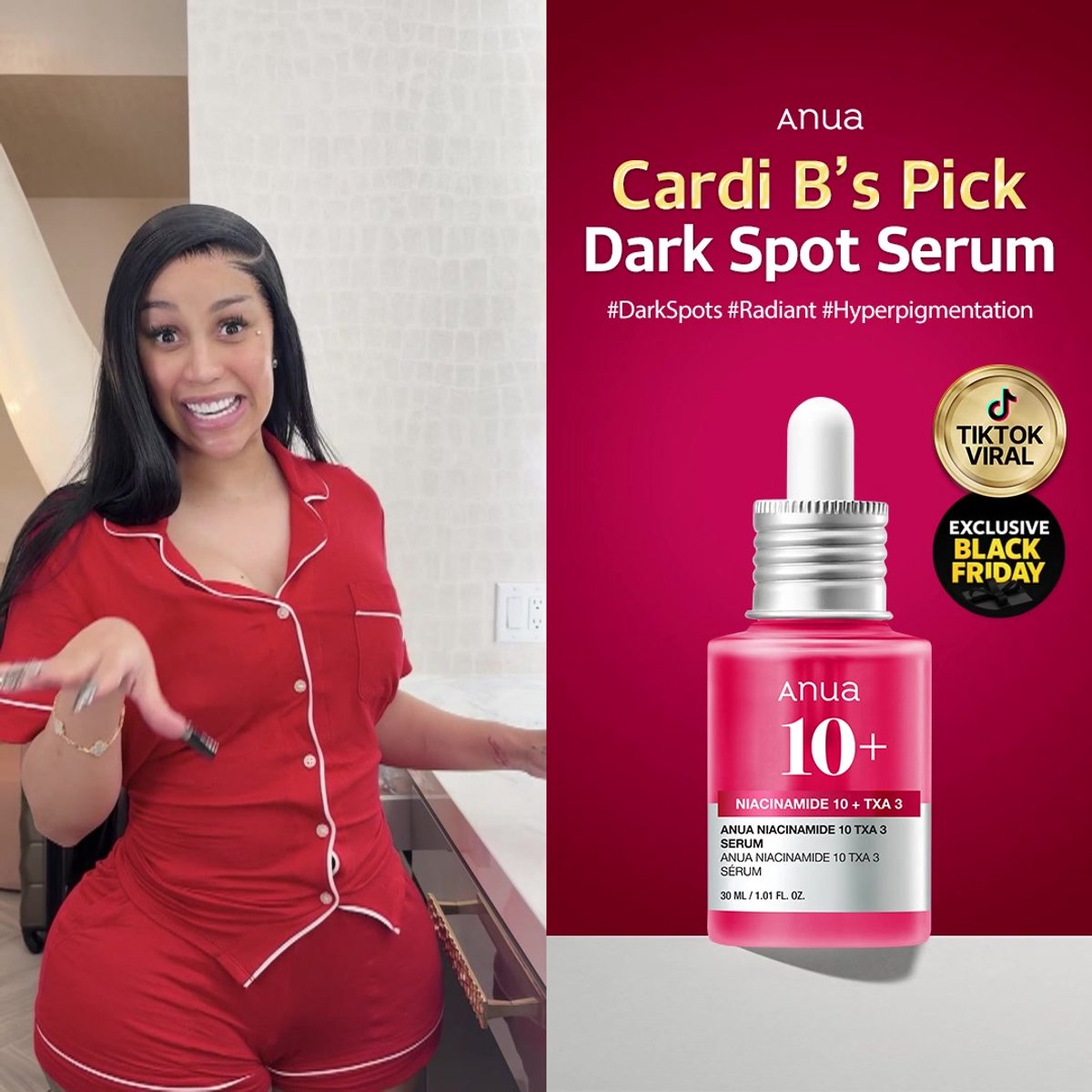 Anua Niacinamide Serum - Dark Spot Correcting - 10% + TXA 4