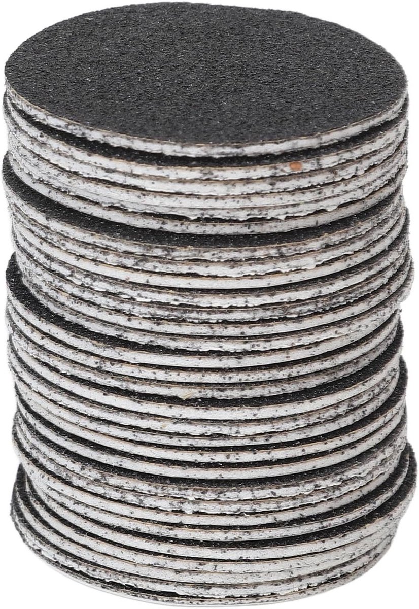 60 Stuks Vervangende Eelt Schuurpapier Schijven, 80 Grit Exfoliatie Pad voor Elektrische Voetvijl, Perfect voor Eeltverwijdering en Pedicure
