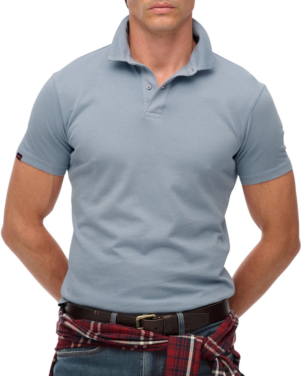 Superdry Essential Jersey Polo Heren Denim