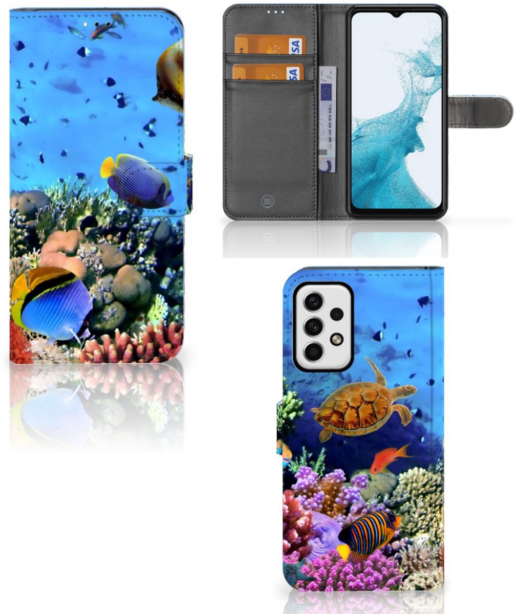 Samsung Galaxy A23 Telefoonhoesje met Pasjes Vissen