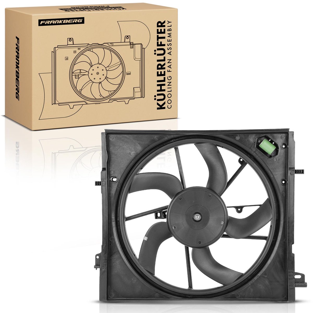 Frankberg 1x Motorkoeler Enkelvoudige ventilator