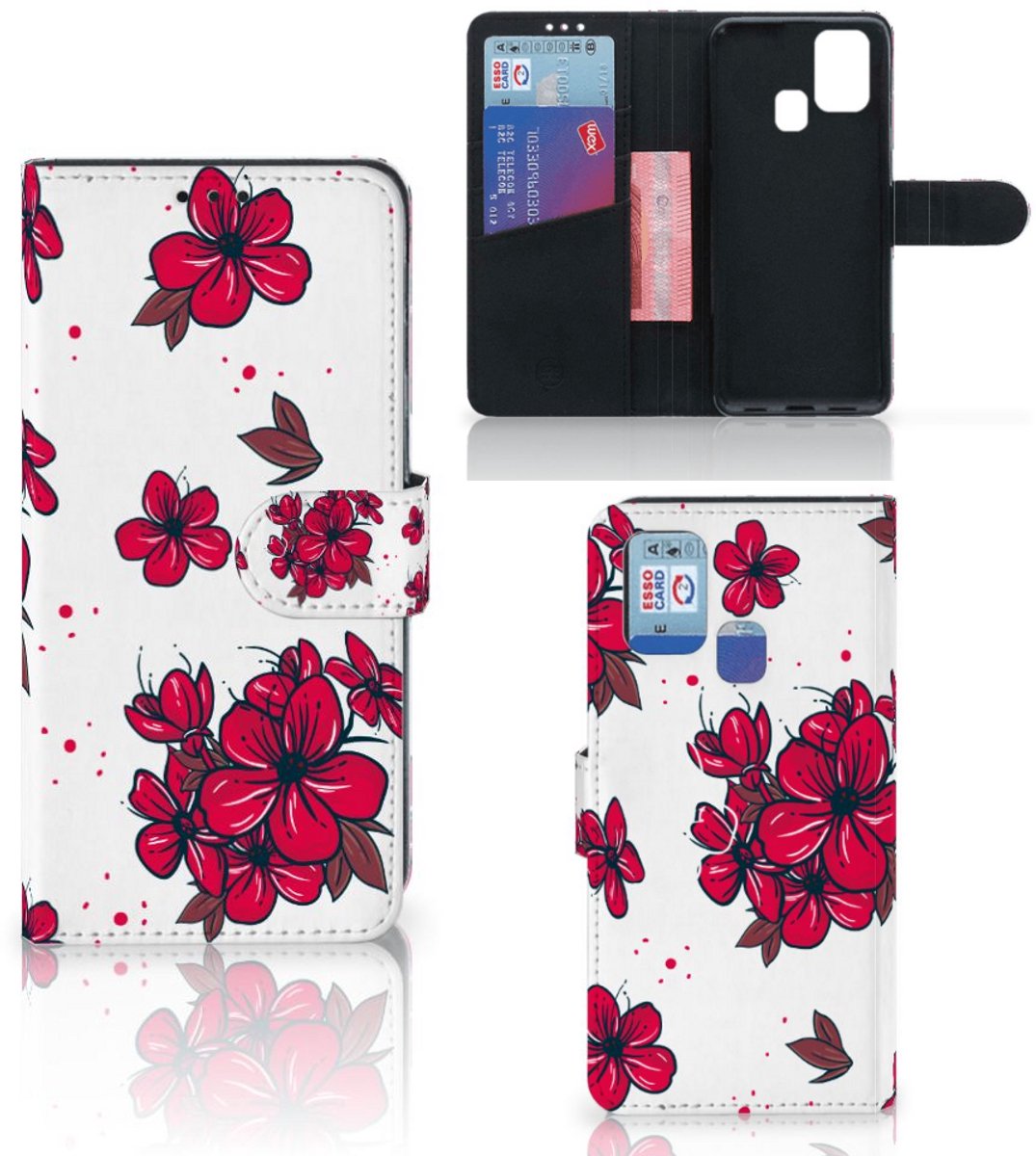 Samsung Galaxy M31 Hoesje Blossom Red