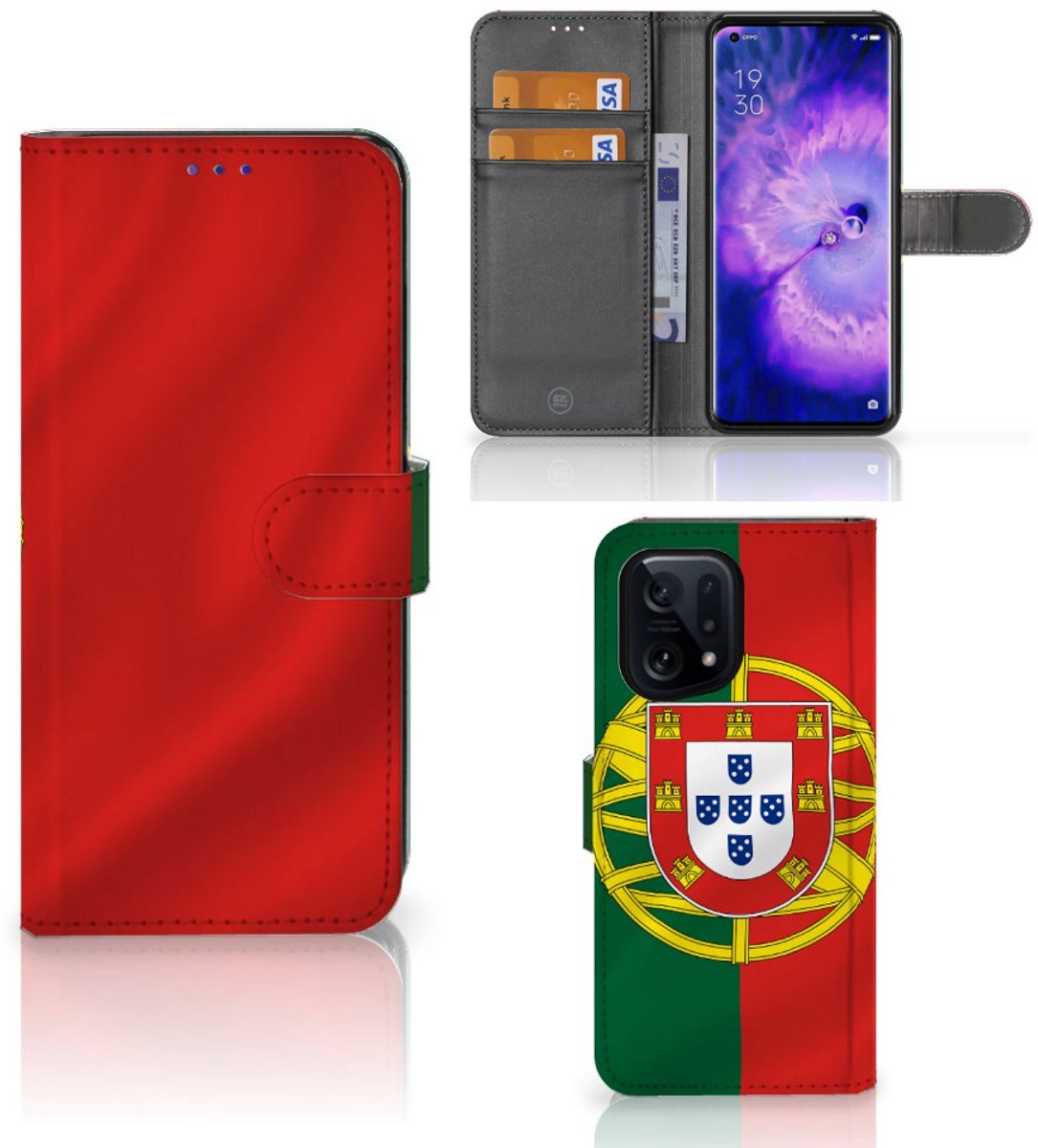 OPPO Find X5 Bookstyle Case Portugal