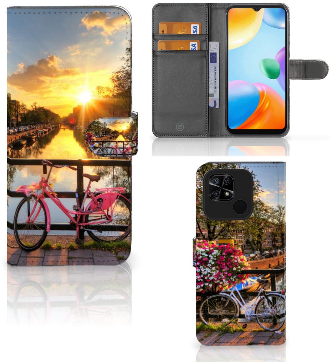 Xiaomi Redmi 10C Flip Cover Amsterdamse Grachten