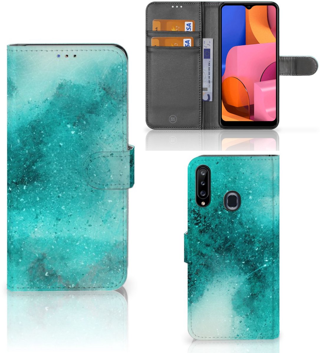 Hoesje Samsung Galaxy A20s Painting Blue