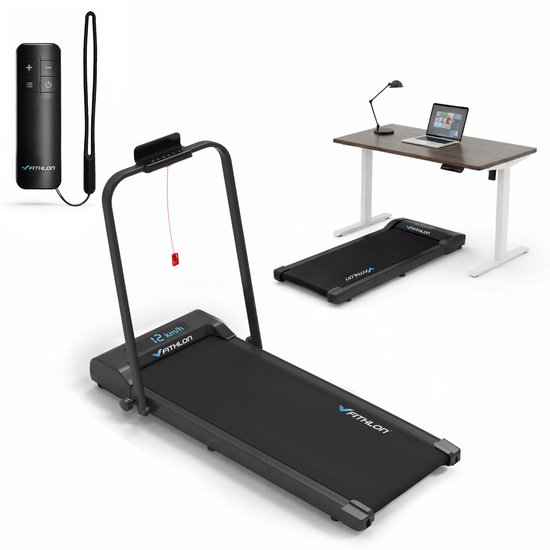 Fithlon Xfold Loopband 2.0 - Treadmill - 1-12km/u - Inklapbaar - Wandelband