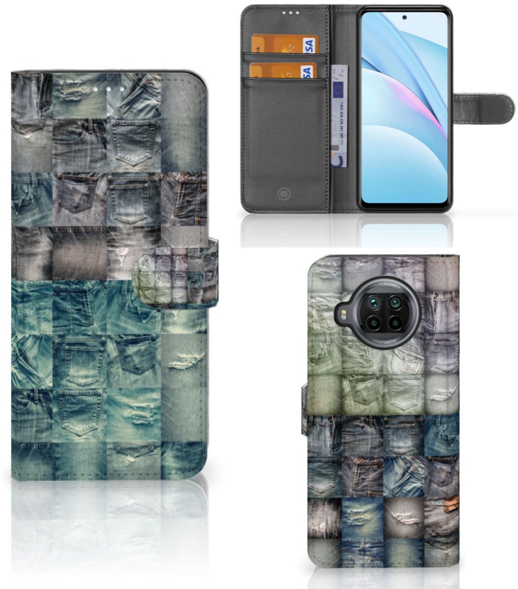 Wallet Case met Pasjes Xiaomi Mi 10T Lite Spijkerbroeken