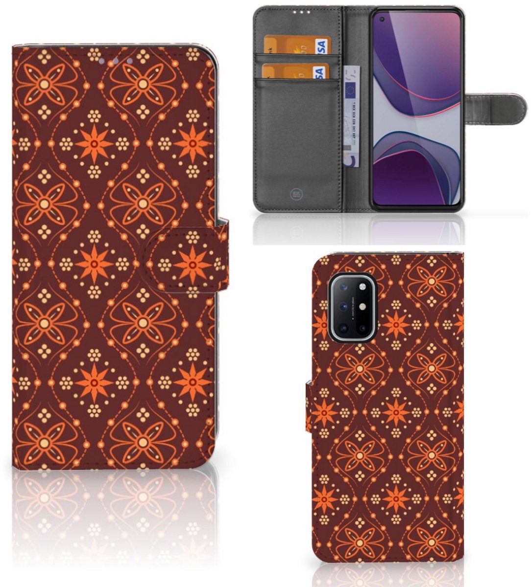 OnePlus 8T Telefoon Hoesje Batik Brown