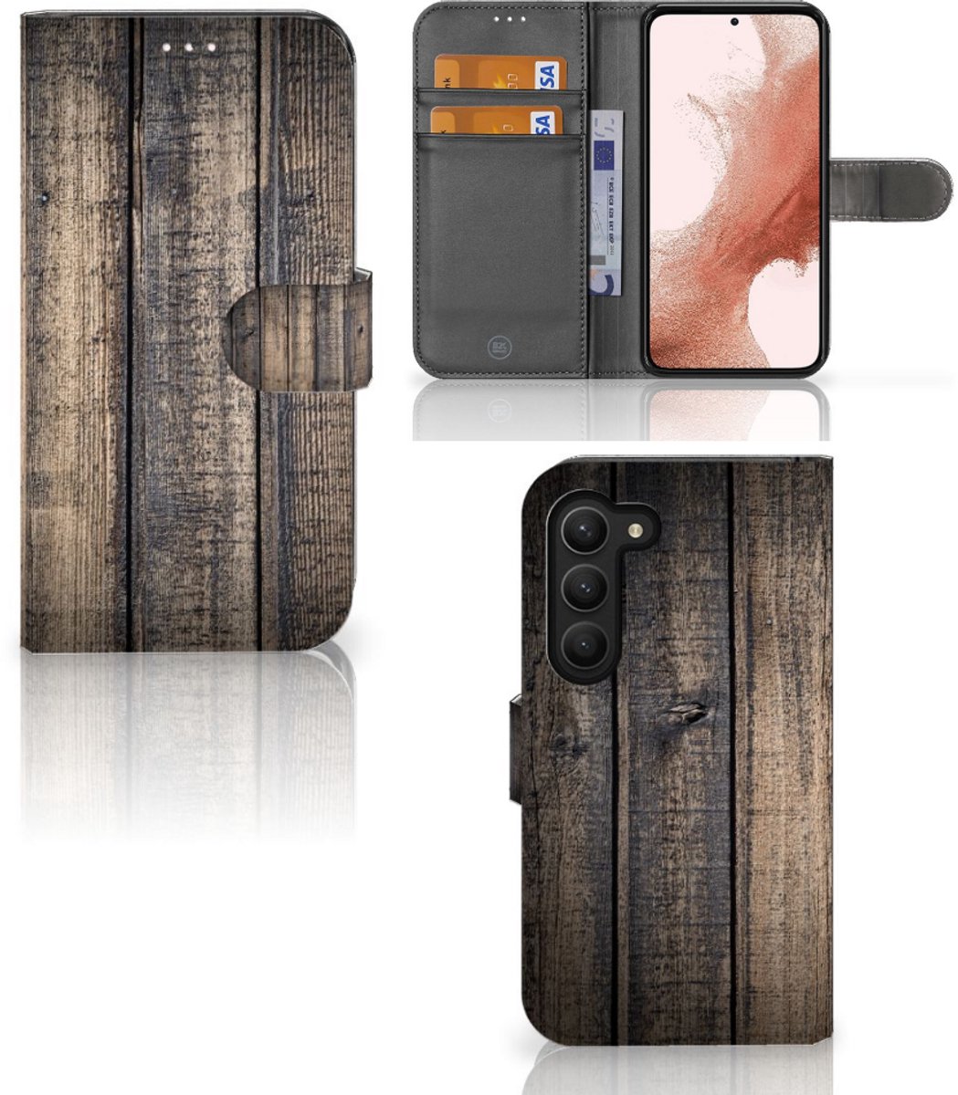 Samsung Galaxy S23 Book Style Case Steigerhout