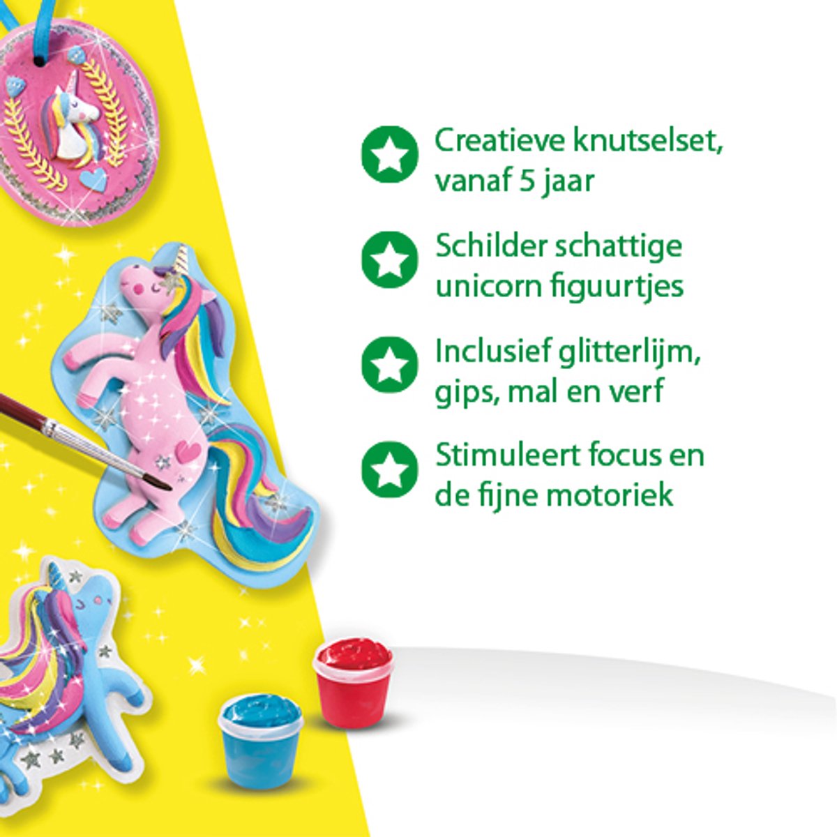 SES Creative - Hobby Pink - Gieten en Schilderen - Eenhoorns - Knutselen Meisjes - Sneldrogend - Vanaf 5 jaar — afbeelding 3