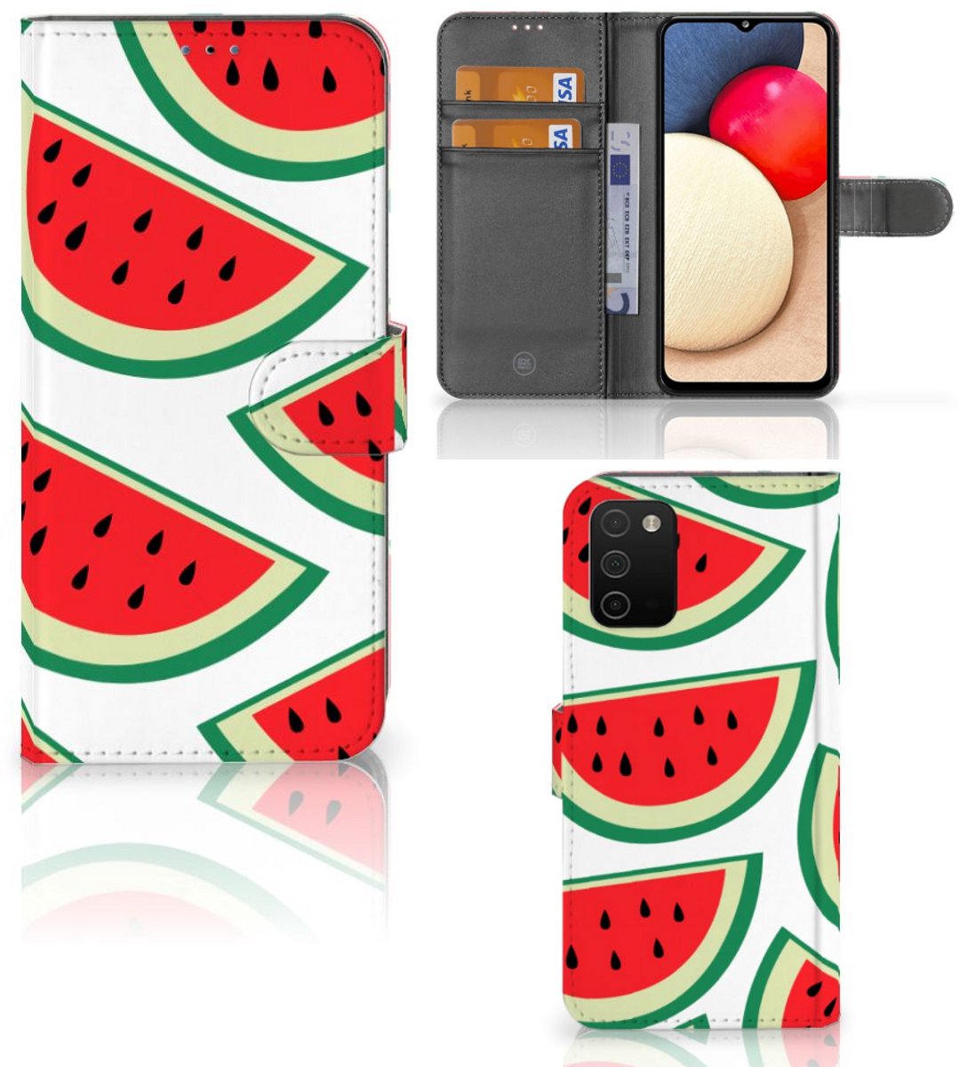 Samsung Galaxy A03s Book Cover Watermelons