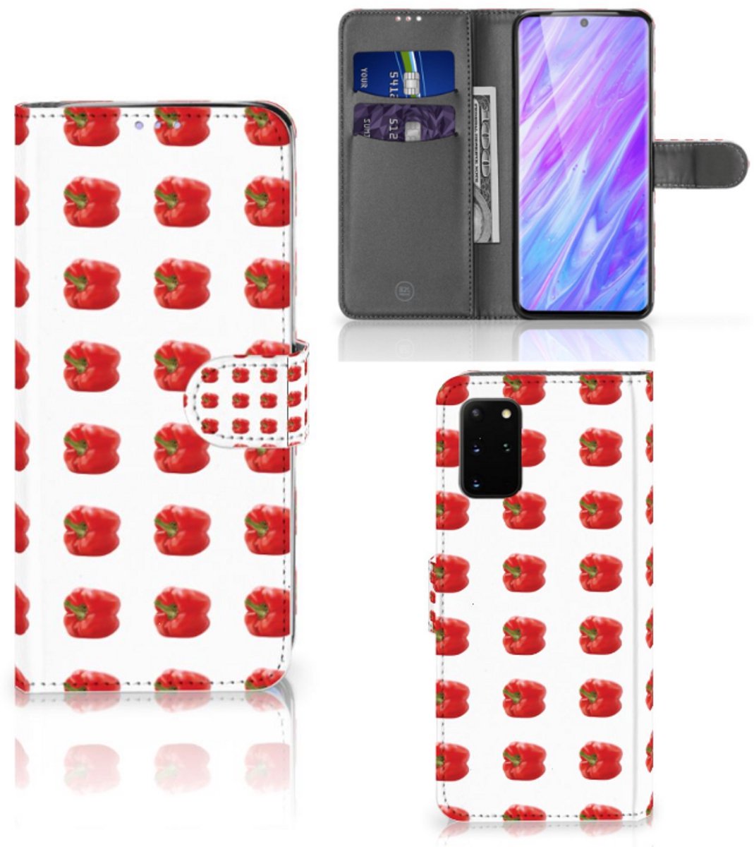 Samsung Galaxy S20 Plus Book Cover Paprika Red