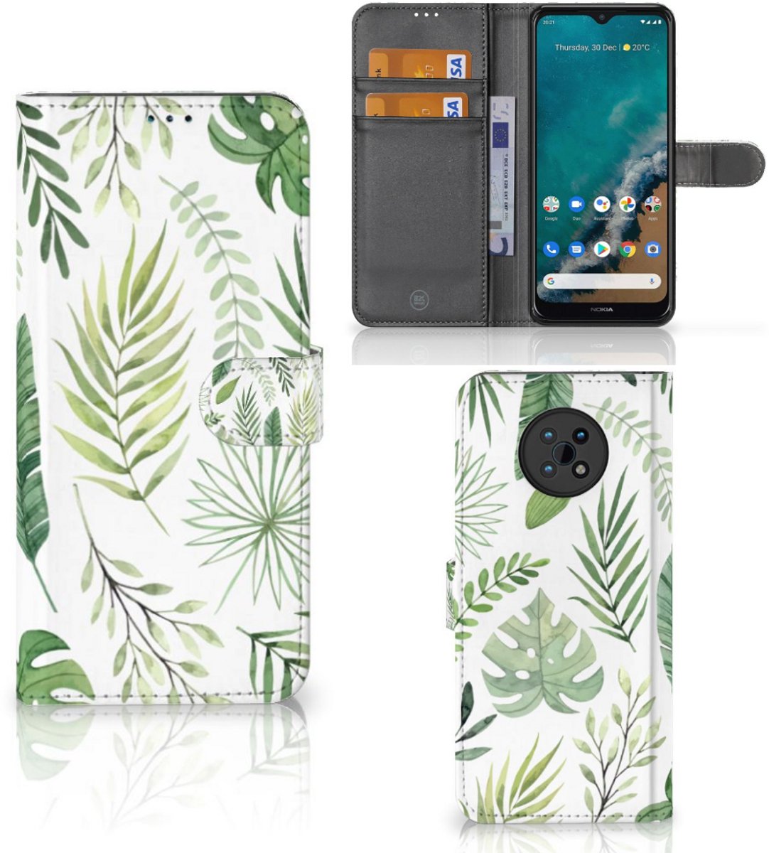 Nokia G50 Hoesje Leaves