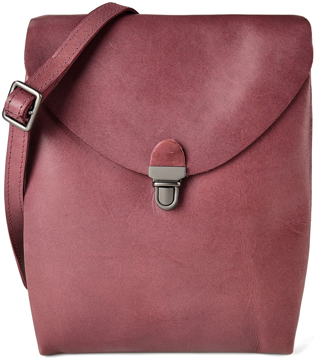 Harold's Fold Mini tas Schoudertas Leer 17 cm - Dames - grape