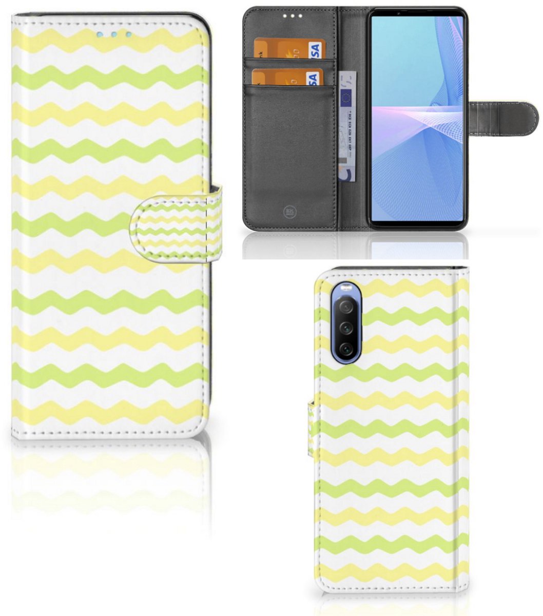 Sony Xperia 10 III Telefoon Hoesje Waves Yellow