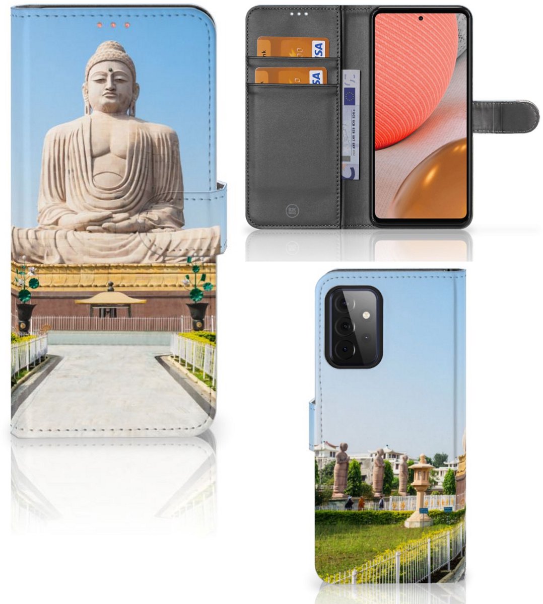 Samsung Galaxy A72 Flip Cover Boeddha