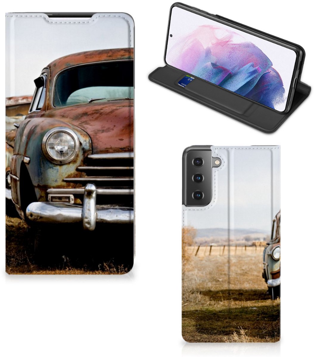 Samsung Galaxy S21 Plus Stand Case Vintage Auto