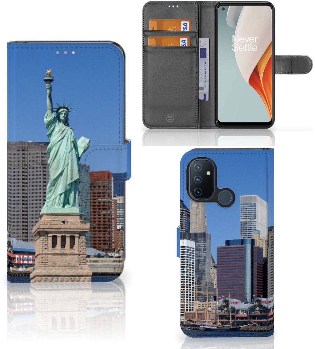 OnePlus Nord N100 Flip Cover Vrijheidsbeeld
