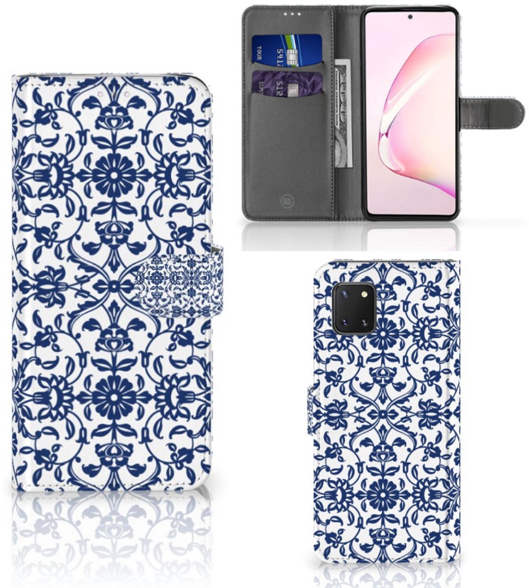 Samsung Note 10 Lite Hoesje Flower Blue