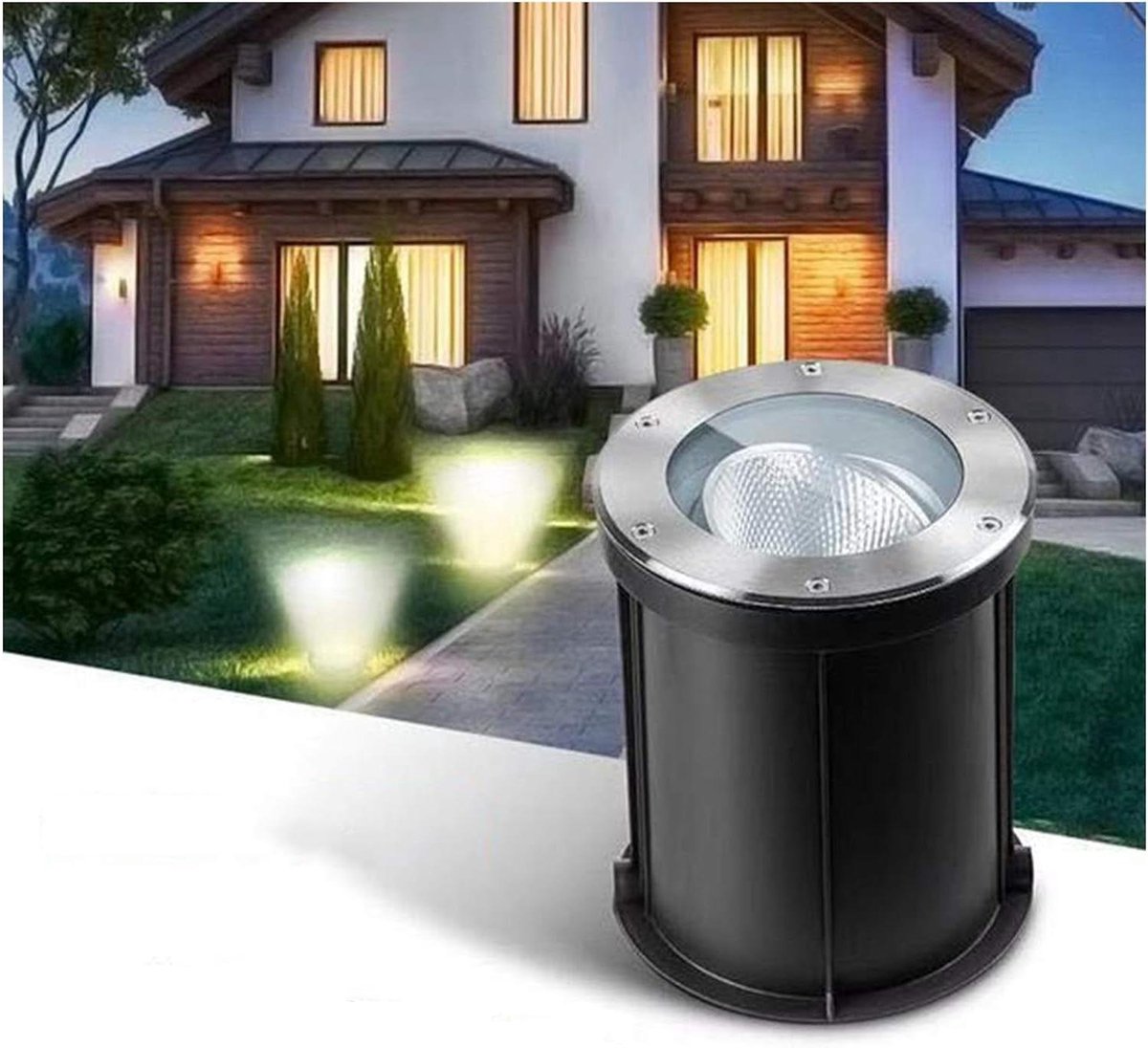 Vloerlamp Buiten - Landschap Verlichting - Tuin Terras - Verstelbare Lichthoek - 30W Warm 