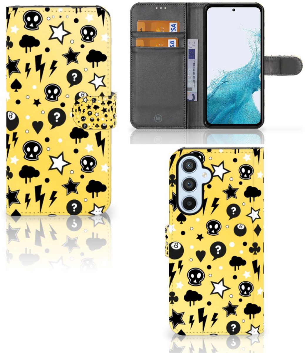 Telefoonhoesje met Naam Samsung Galaxy A54 5G Punk Geel
