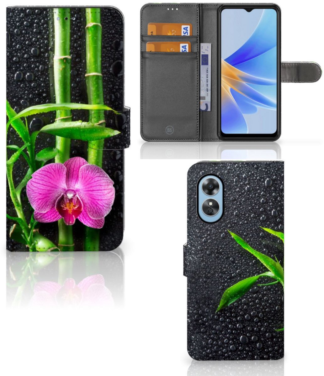 OPPO A17 Hoesje Orchidee