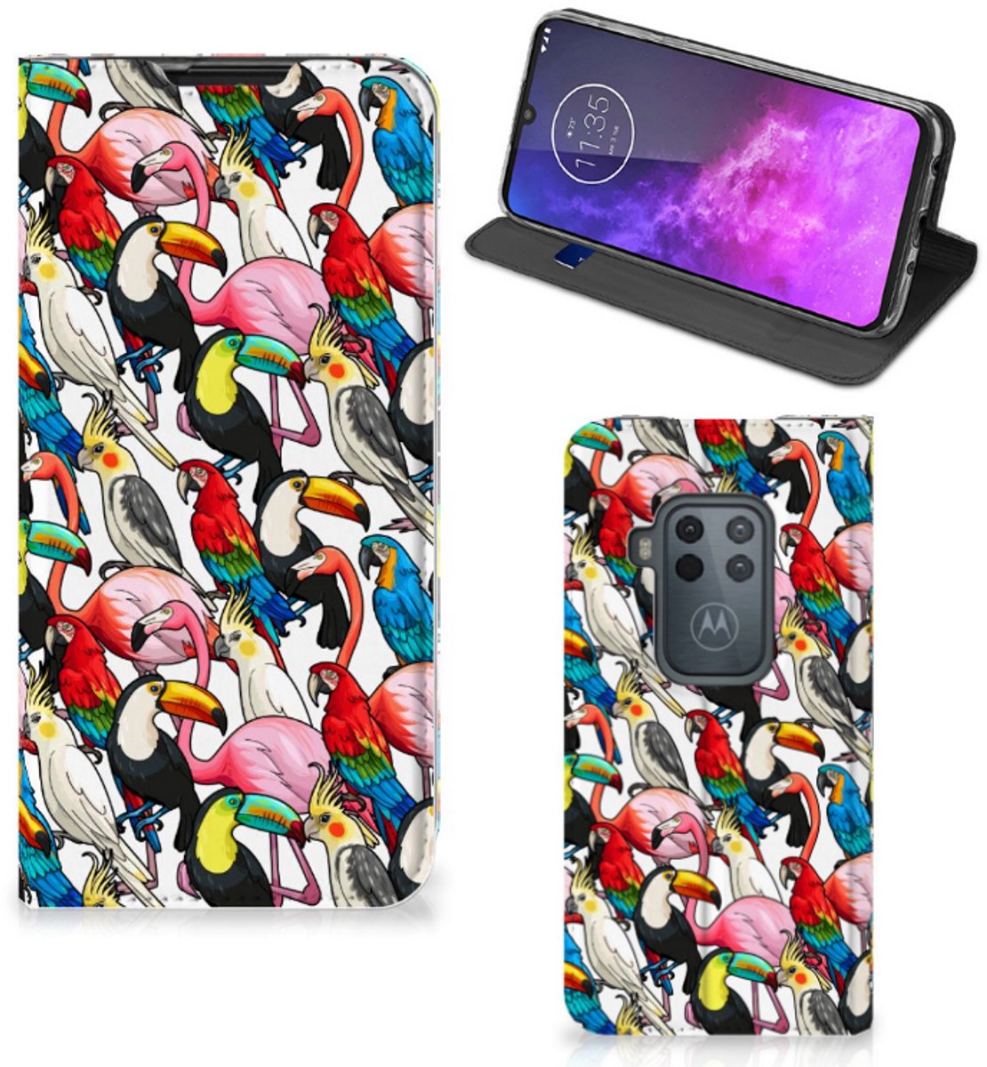 Motorola One Zoom Hoesje maken Birds