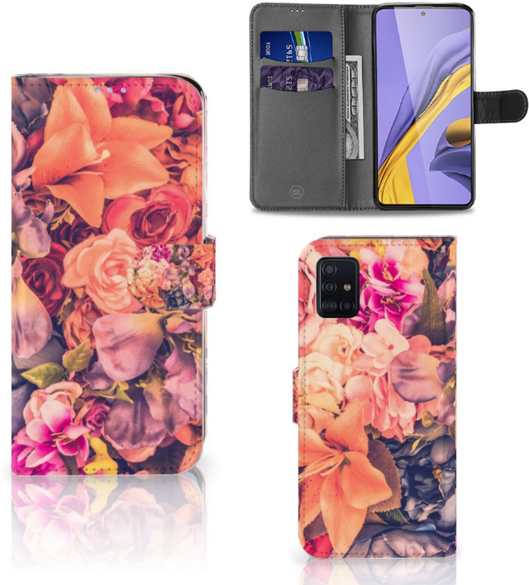 Samsung Galaxy A51 Hoesje Bosje Bloemen