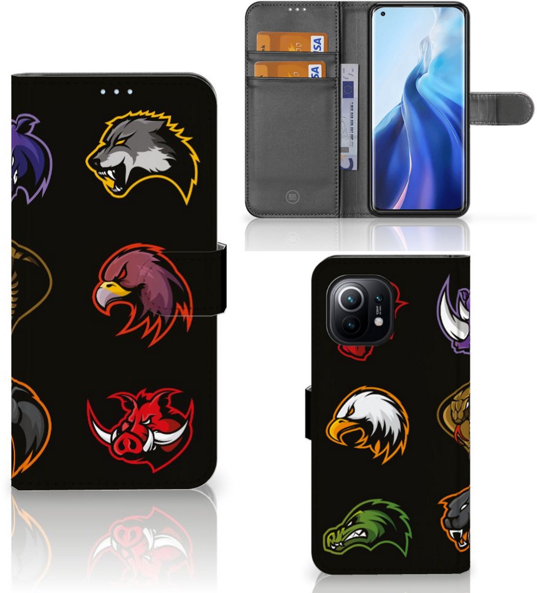Book Case voor Xiaomi Mi 11 Leuk Hoesje Cartoon