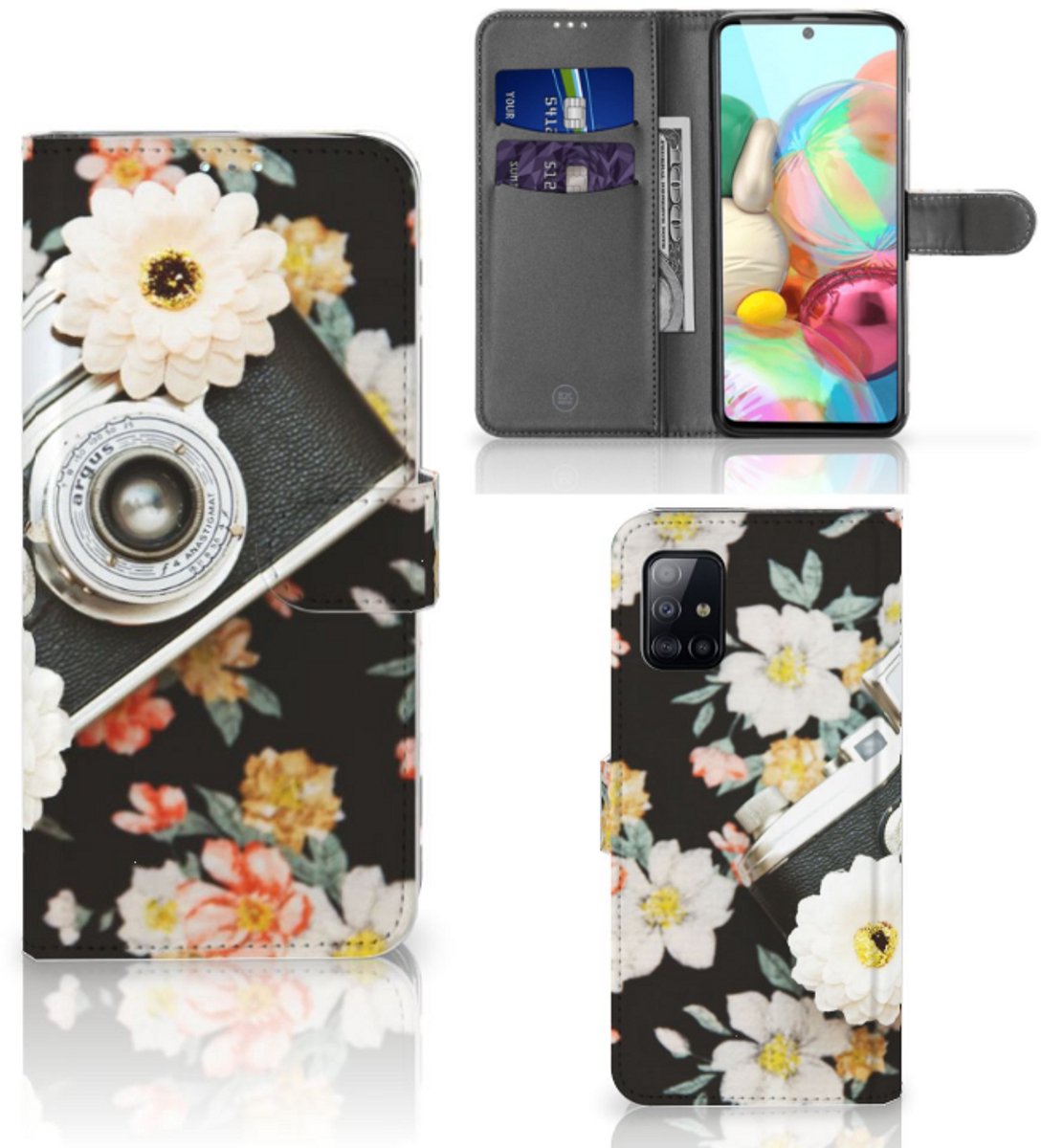 Samsung Galaxy A71 Telefoonhoesje met foto Vintage Camera