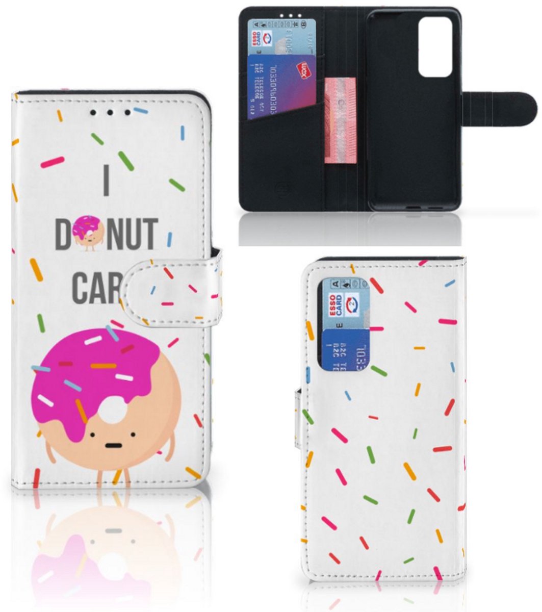 Huawei P40 Book Cover Donut Roze