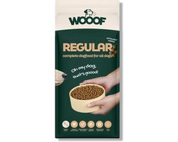 WOOOF Regular Krokant Hondenvoer 18kg - Krokante Hondenbrokken - Droogvoer - 18kg