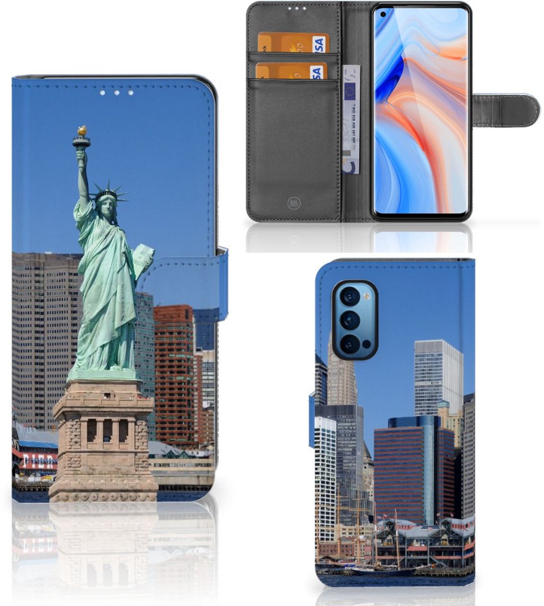 OPPO Reno 4 Pro 5G Flip Cover Vrijheidsbeeld