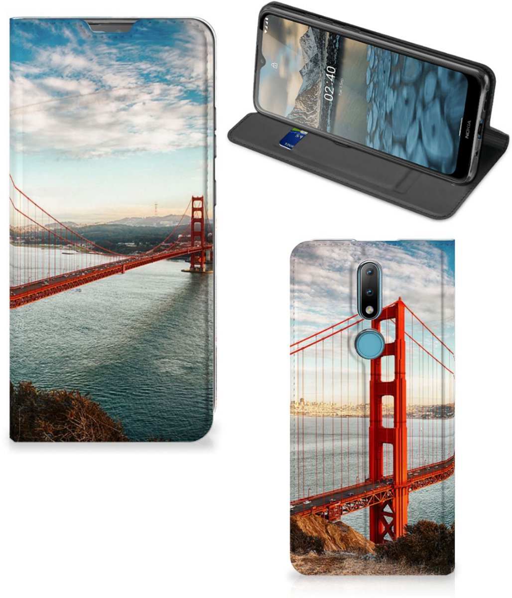 Nokia 2.4 Book Cover Golden Gate Bridge