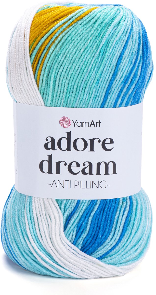 YarnArt Adore Dream – Anti-Pilling Acryl Garen met Kleurverloop – Zacht & Kleurvast – Ideaal voor Kleding en Accessoires - Kleur 1059